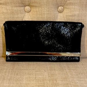 Michael kors shiny soft leather clutch
